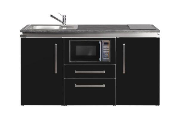 RVS luxe keukenblok 160 cm met apparatuur en lades | D1600 Kitchen at Work