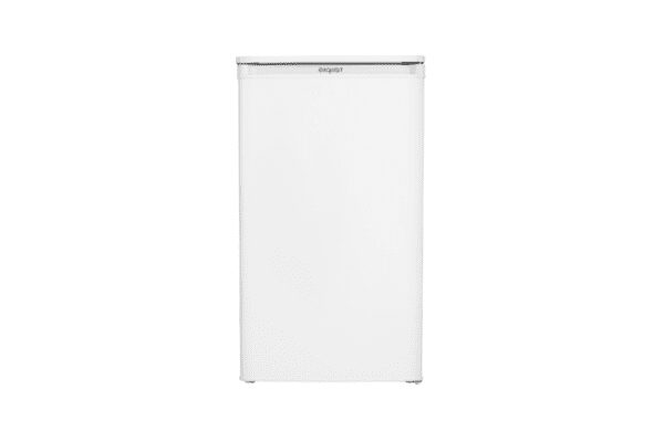 Vrijstaande koelkast tafelmodel in de kleur wit.