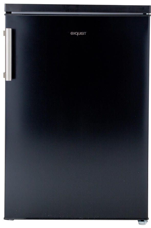 Een Koelkast tafelmodel KS16-4-H-010ZWART | Prachtige koelkast in een witte keuken op het werk.