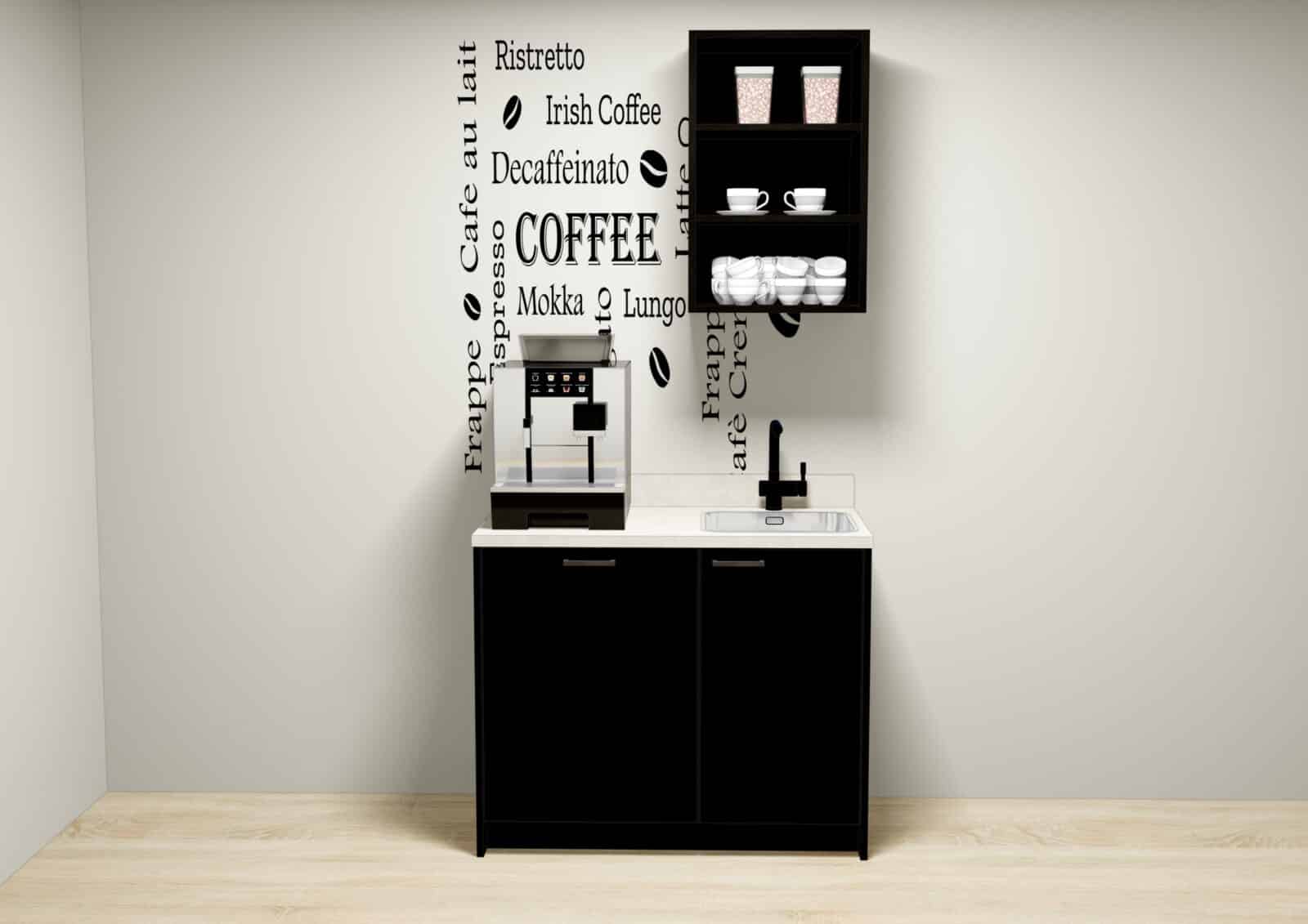 koffiekeuken met vaatwasser